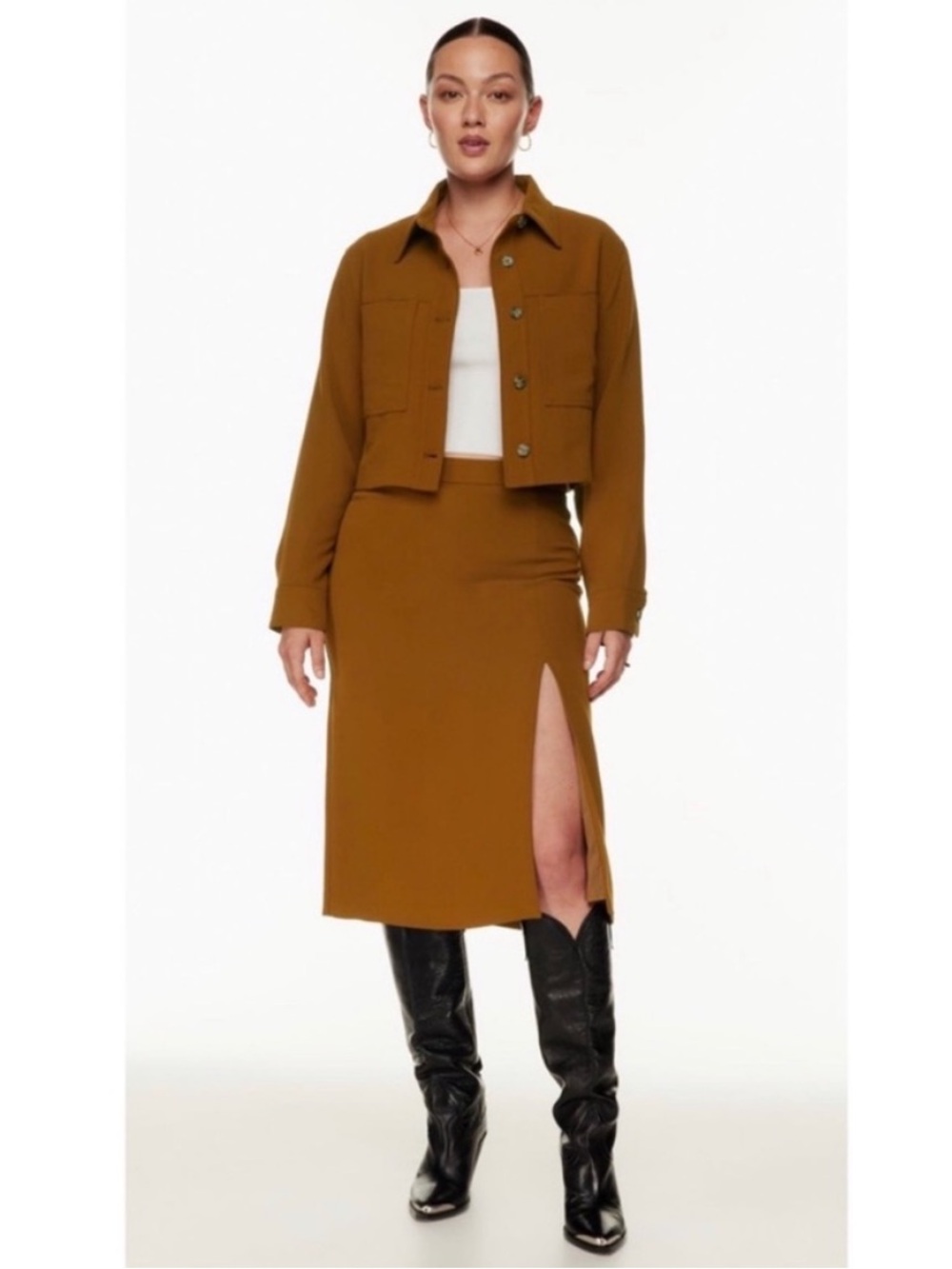 Aritzia Wilfred Patio Midi Skirt